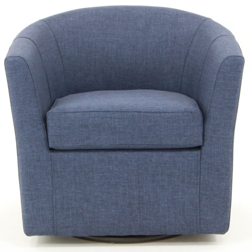 Andover Mills™ Hansell Upholstered Swivel Barrel Chair & Reviews Wayfair